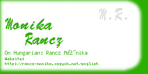 monika rancz business card